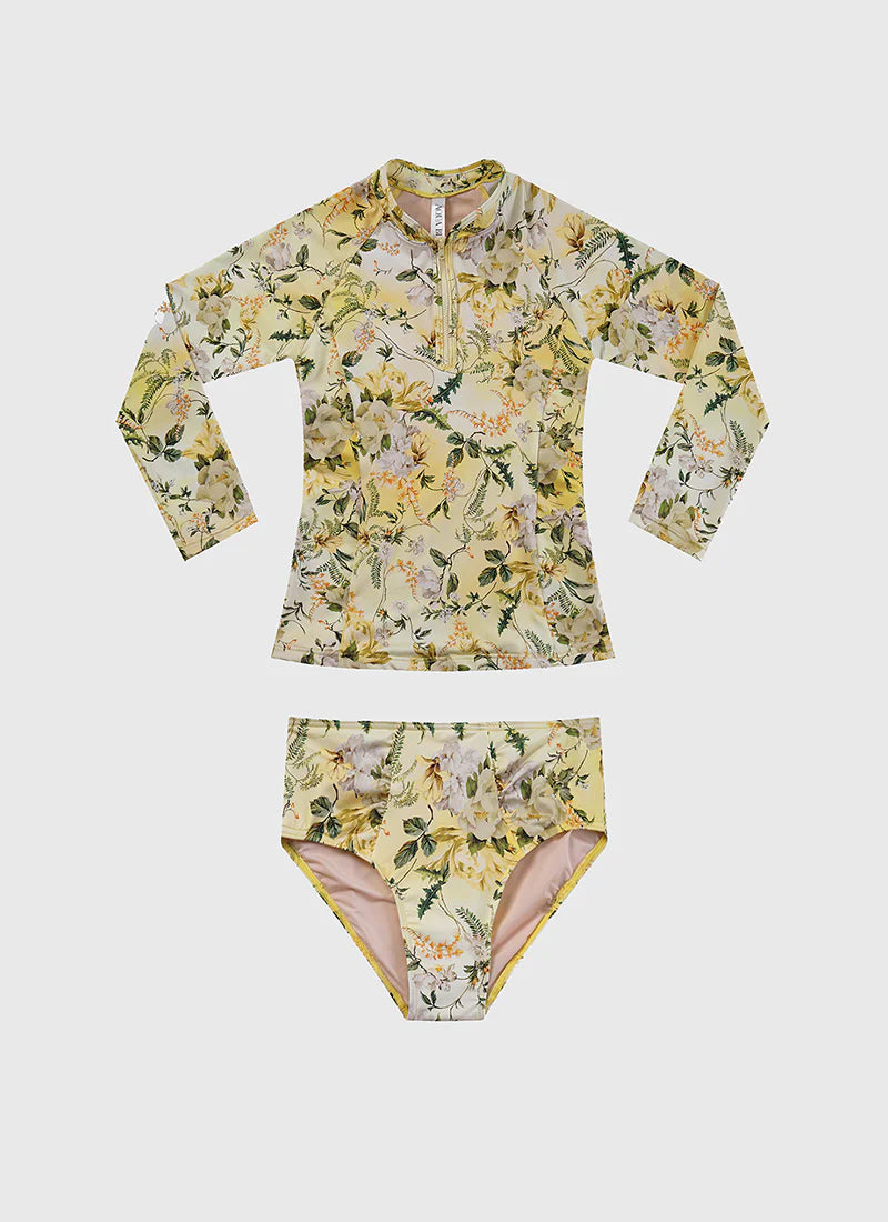 Aqua Blu | Holly Long Sleeve Rash Vest Set