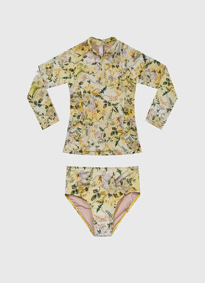 Aqua Blu | Holly Long Sleeve Rash Vest Set