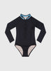 Aqua Blu | Stepping Stones Long Sleeve One Piece