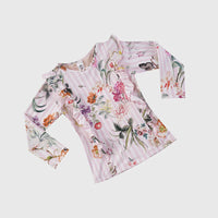 Aqua Blu | Flutter Long Sleeve Rash Vest