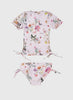 Aqua Blu | Short Sleeve Rash Vest Set Flutter