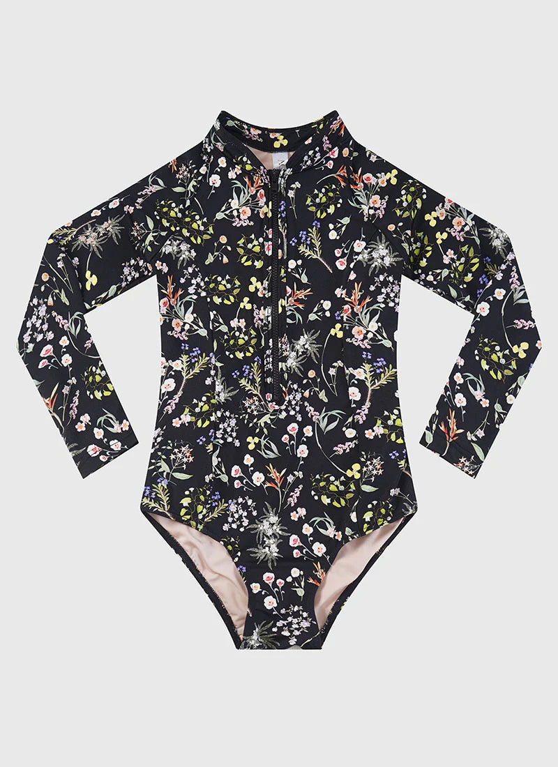 Aqua Blu | Dandelion Long Sleeve One Piece