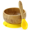 Avanchy | Bamboo Suction Baby Bowl & Spoon Yellow