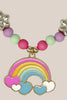 Pink Poppy | Daisy Rainbow Necklace