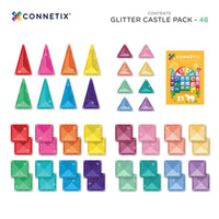 Connetix | Castle Glitter Pack 48 Piece