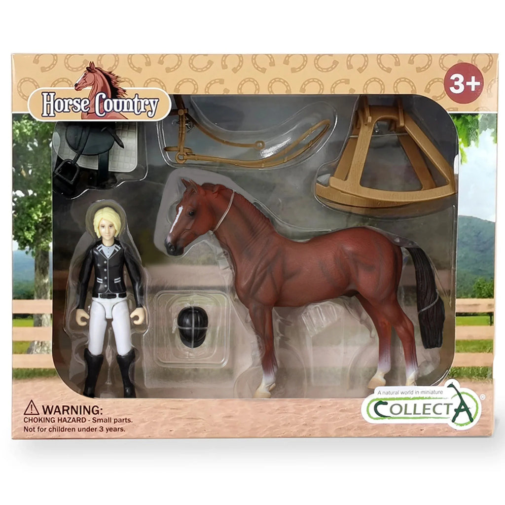 CollectA | Lady Tournament Rider &amp; Accessories Set