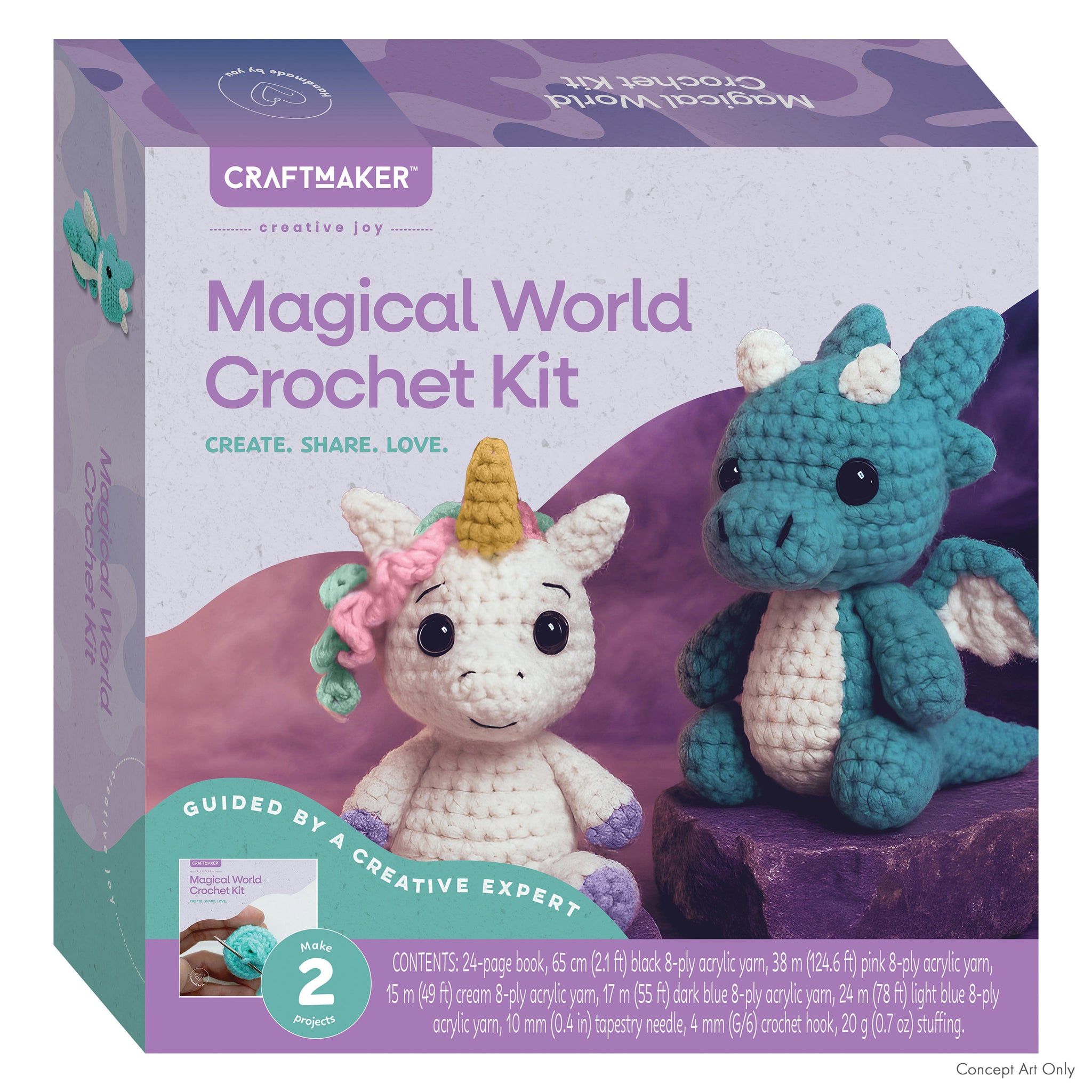 Craft Maker | Magical World Crochet Kit | Grasshopper