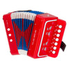 Button Accordian Red