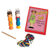 Wooden Knitting Doll