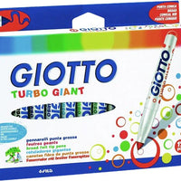 Giotto | Turbo Giant Felt Tip Markers Washable Pack of 12