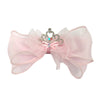 Pink Poppy | Rhinestone Crown Bow Hair Clip