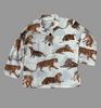 Children's long-sleeve shirt with tiger pattern 