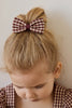 Jamie Kay | Organic Cotton Desiree Bow Cinnamon Gingham