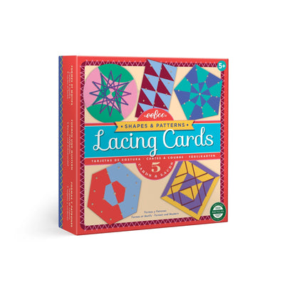 eeBoo | Lacing Cards Shapes and Patterns