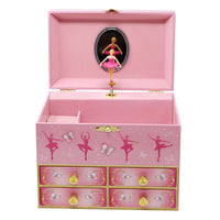 Pink Poppy | Butterfly Ballet Music Jewellery Box - Medium
