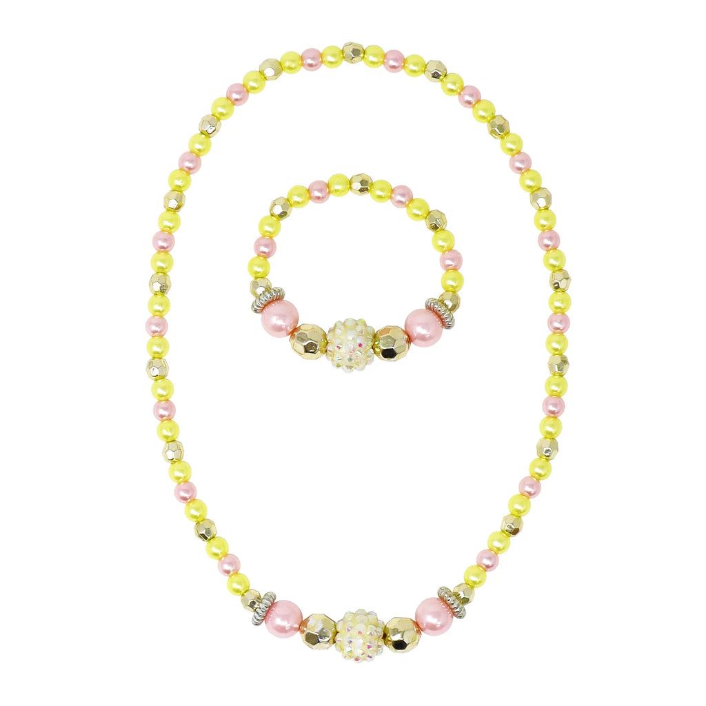 Pink Poppy | Lemon Delight Necklace & Bracelet Set
