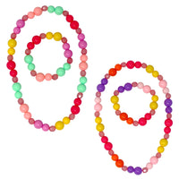 Pink Poppy | Fairy Rainbow Necklace & Bracelet Set