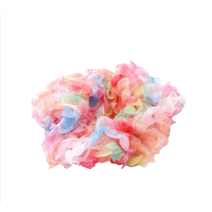 Pink Poppy | Rainbow Tulle Large Hair Scrunchie