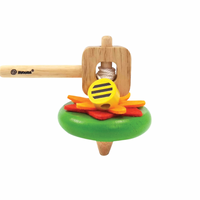 Svoora | Wooden Spinning Top with Handle ‘Flower’