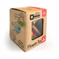 Svoora | Wooden Spinning Top with Handle ‘Flower’