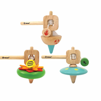 Svoora | Wooden Spinning Top with Handle ‘Flower’