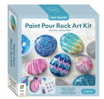Hinkler | Craft Maker - Paint Pour Rock Art