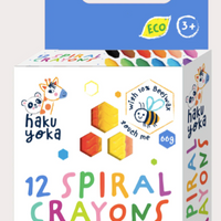Haku Yoka | 12 Spiral Wax Crayons