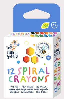 Haku Yoka | 12 Spiral Wax Crayons