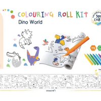 Haku Yoka | Colouring Roll Kit - Dino World