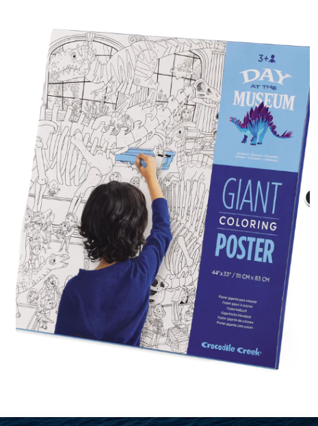 Crocodile Creek Day at The Zoo Giant Coloring Poster
