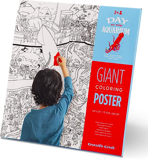 Crocodile Creek | Giant Colouring Poster - Day at the Aquarium