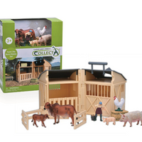 CollectA | Barn / Stable PlaySet w 5 Animals and Farmer