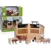 CollectA | Barn and Stable PlaySet - 5 Animals and Farmer