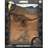 CollectA | Gift Set - T-Rex & Velociraptor w Replica Tooth