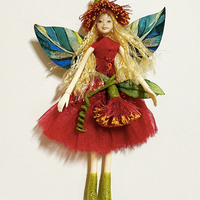 NZ Fairies | Summer Pohutukawa Fairy 13 cm