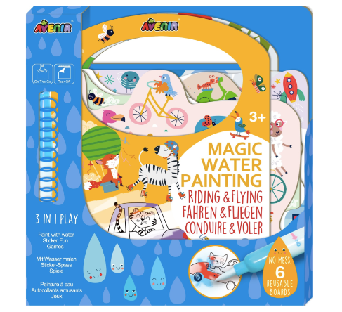 Avenir | 3 in 1 Playbook Magic Water Painting Riding & Flying