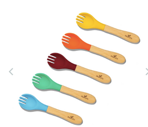 Avanchy | Silicone Tip Bamboo Baby Fork