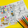 Rachel Ellen | Playful Pups Colouring Book