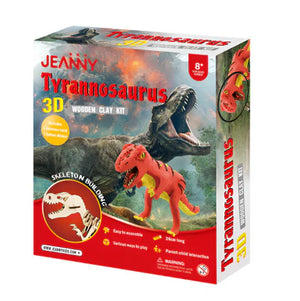 JEANNY | Tyrannosaurus 3D Wooden Clay Kit