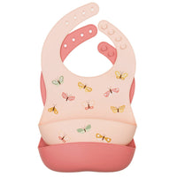 Silicone Bibs Butterflies Set of 2
