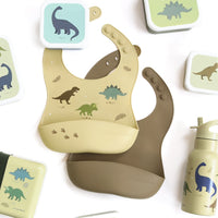 Silicone Bibs Dinosaurs Set of 2