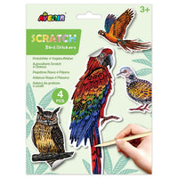 Avenir | Scratch Art Bird Stickers