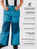 Therm | Snowrider Convertible Ski Overalls Deep Teal