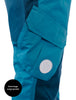 Therm | Snowrider Convertible Ski Overalls Deep Teal