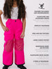 Therm | Snowrider Convertible Ski Overalls Neon Pink