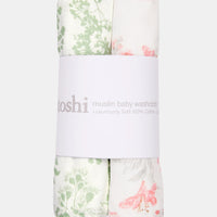 Toshi | Washcloths Muslin Spring Meadow 2 pcs