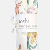 Toshi | Baby Washcloths 2 pack Kakadu dawn