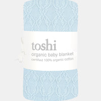 Toshi | Organic Baby Blanket Bowie Bluebird