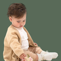 Toshi | Organic Cardigan Remy Driftwood