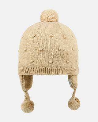 Toshi | Organic Beanie Earmuff Popcorn Driftwood